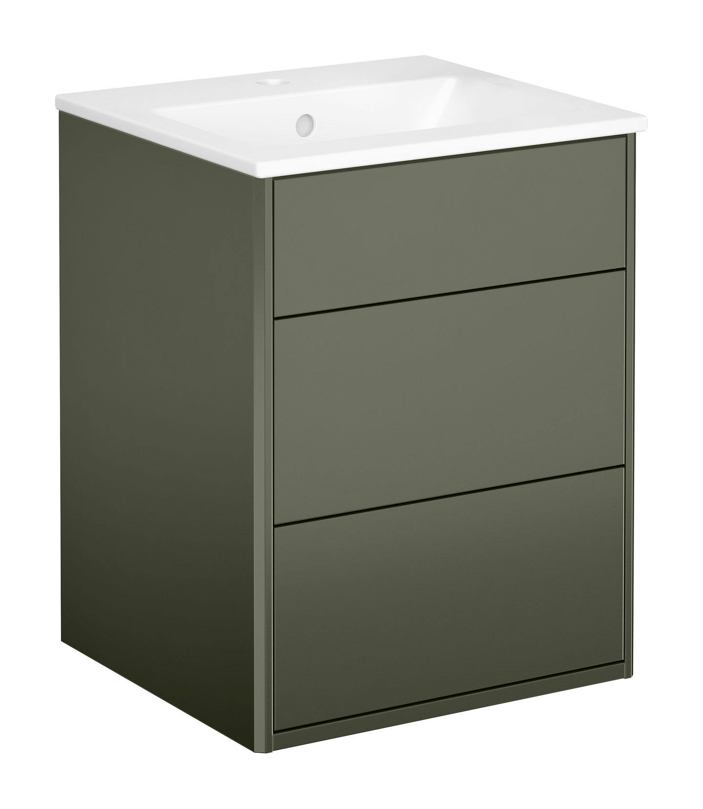 Allaskaappipaketti Gustavsberg Graphic 45cm vihreä sisältää altaan