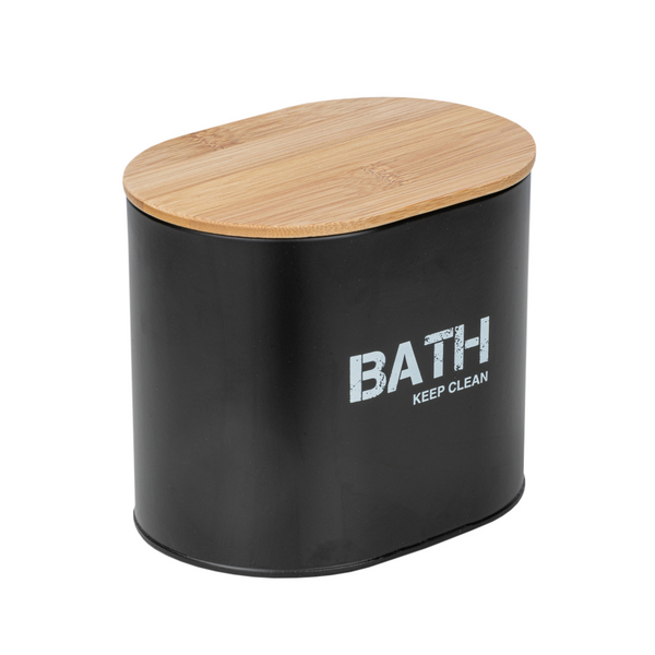 Säilytysrasia Wenko Gara musta bambukannella