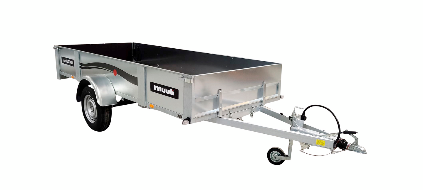 Peräkärry Muuli Pro 1500XLJ jarrullinen