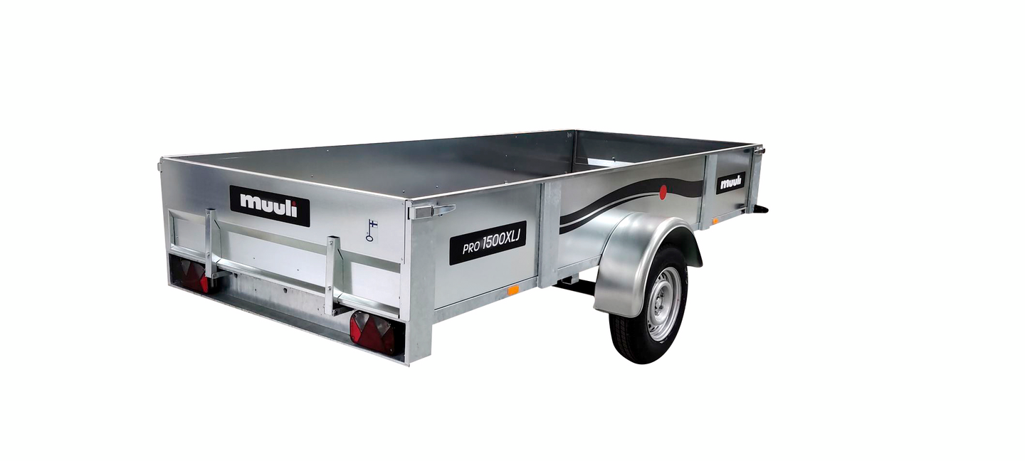 Peräkärry Muuli Pro 1500XLJ jarrullinen
