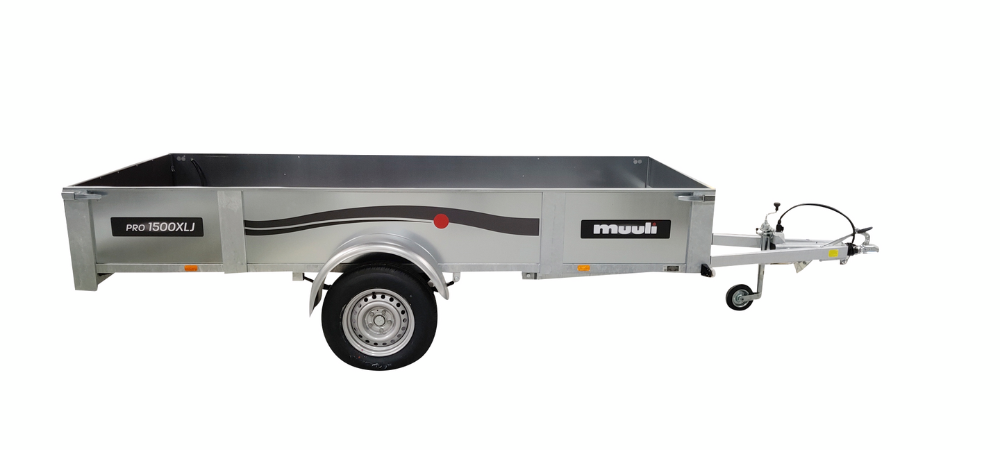 Peräkärry Muuli Pro 1500XLJ jarrullinen