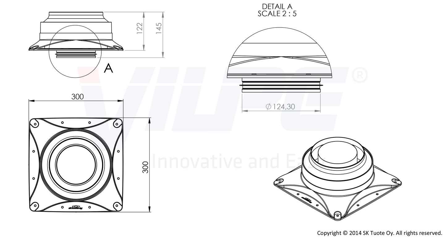 Huippuimuri VILPE E190s vaaleanharmaa