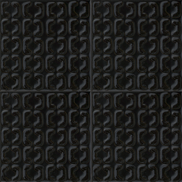 Kuviolaatta Cello Memoria 15x15 musta 0,81m²