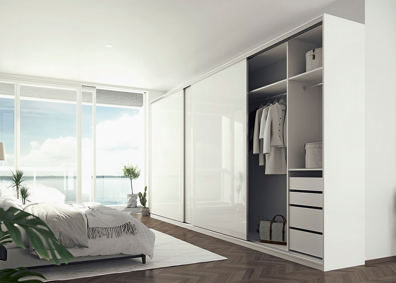 Liukuovikomero Inaria Flex 1800x2300x600mm grafiitti