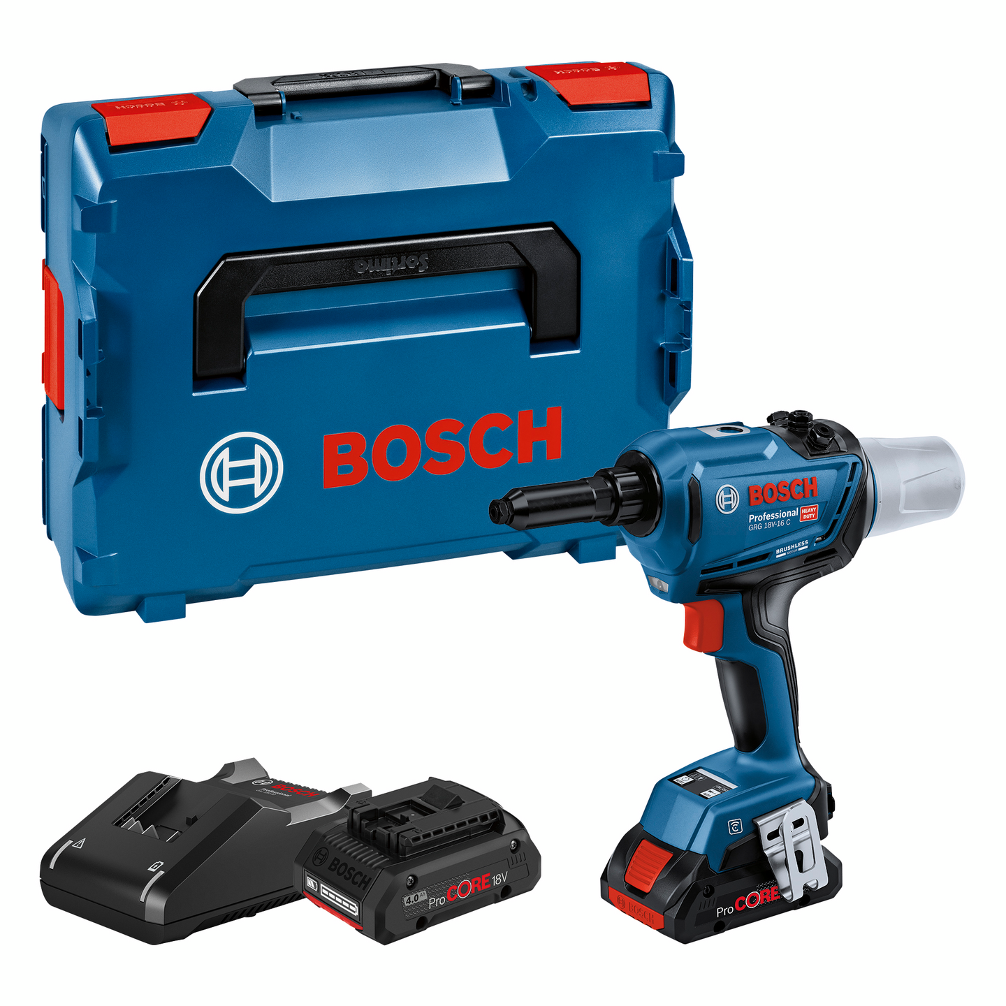 Akkuvetoniittikone Bosch GRG 18V-16 2x4,0Ah ProCore L-BOXX