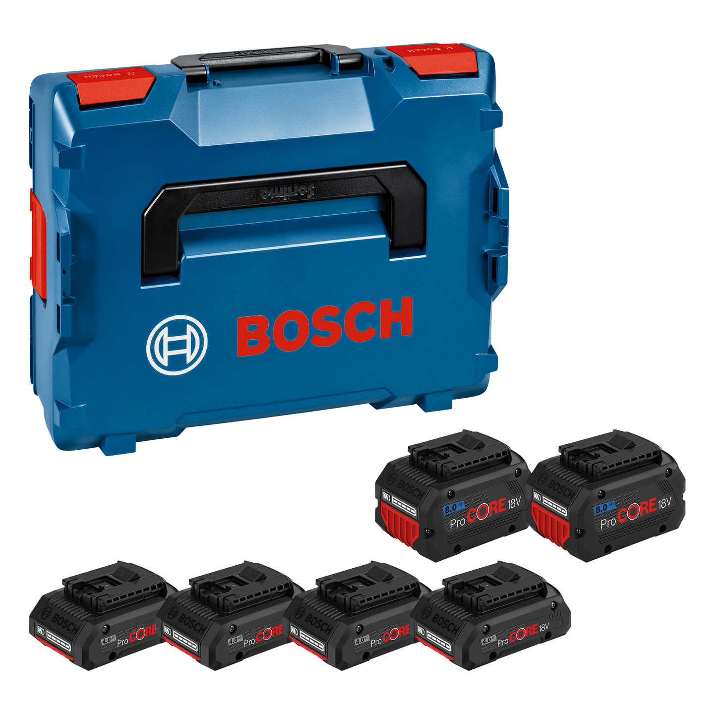 Akkupaketti Bosch 18V ProCore 4x4,0Ah + 2x8,0Ah L-Boxx