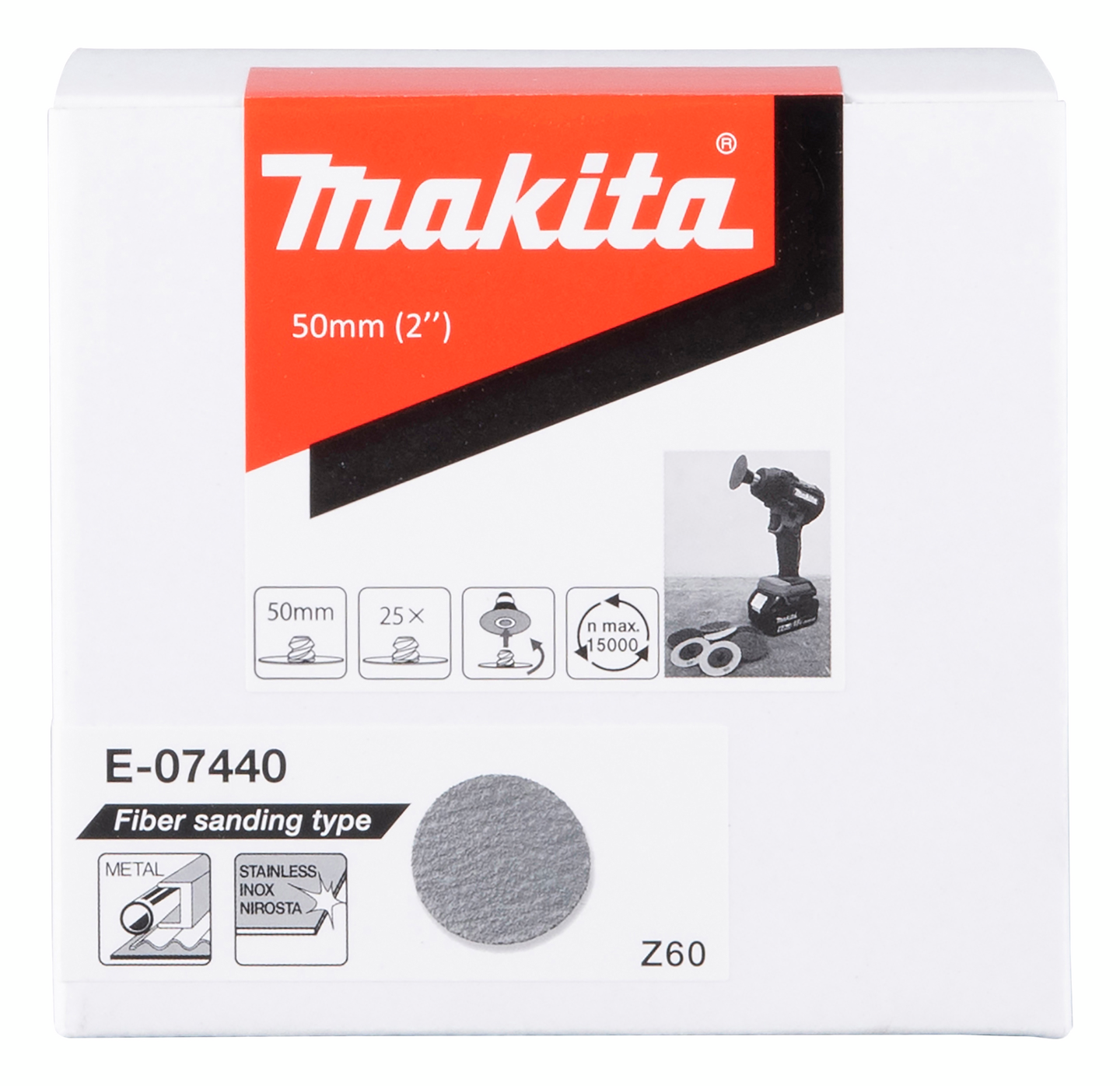 Hiomapyörö Makita 50mm K60 maalin poistoon 25kpl