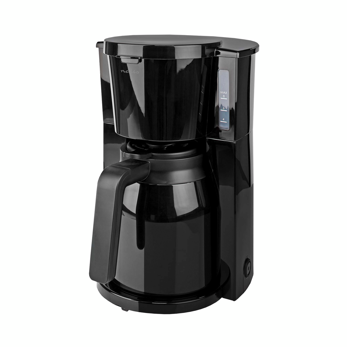 Kahvinkeitin Nedis 1l 8 kuppia musta