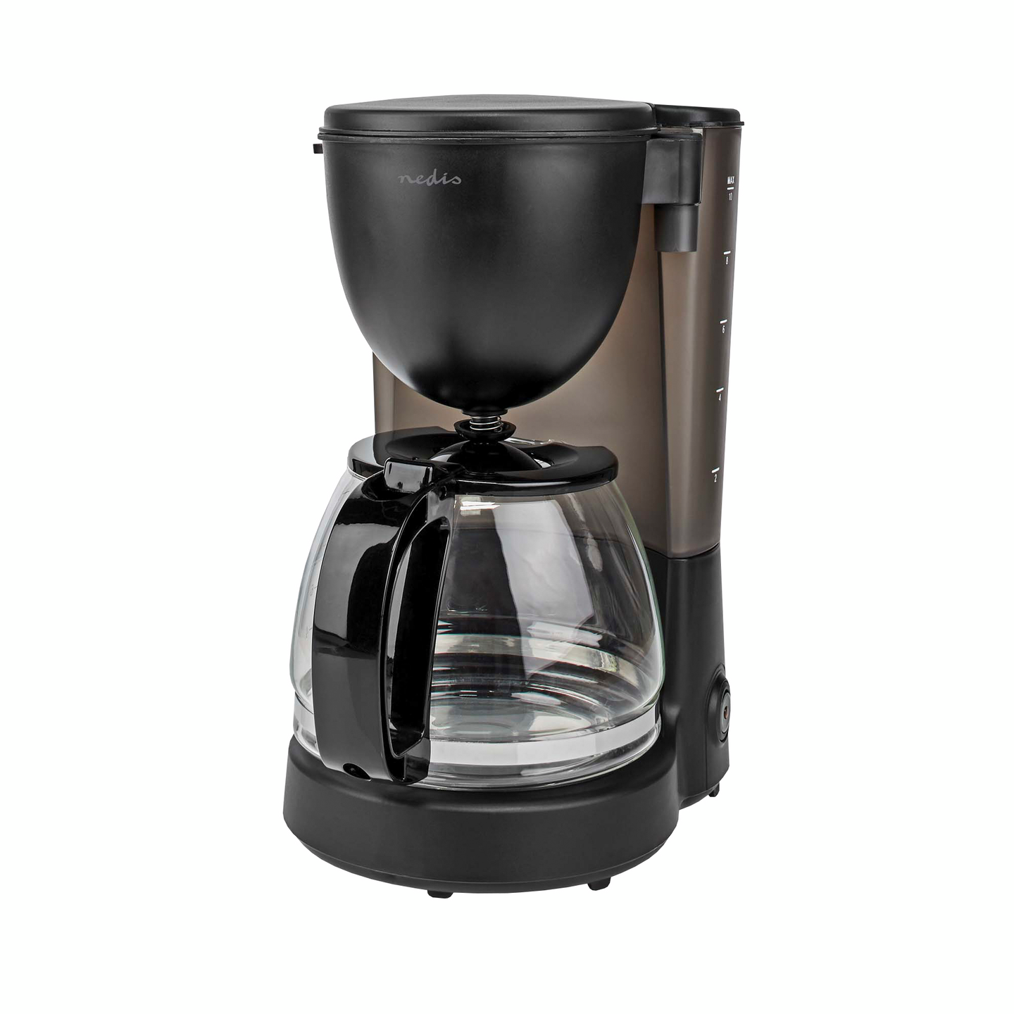 Kahvinkeitin Nedis 1,25l 10 kuppia musta