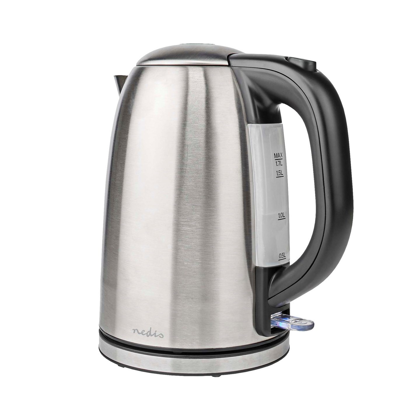 Vedenkeitin Nedis 1,7l ruostumaton teräs pyörivä Strix®-ohjain
