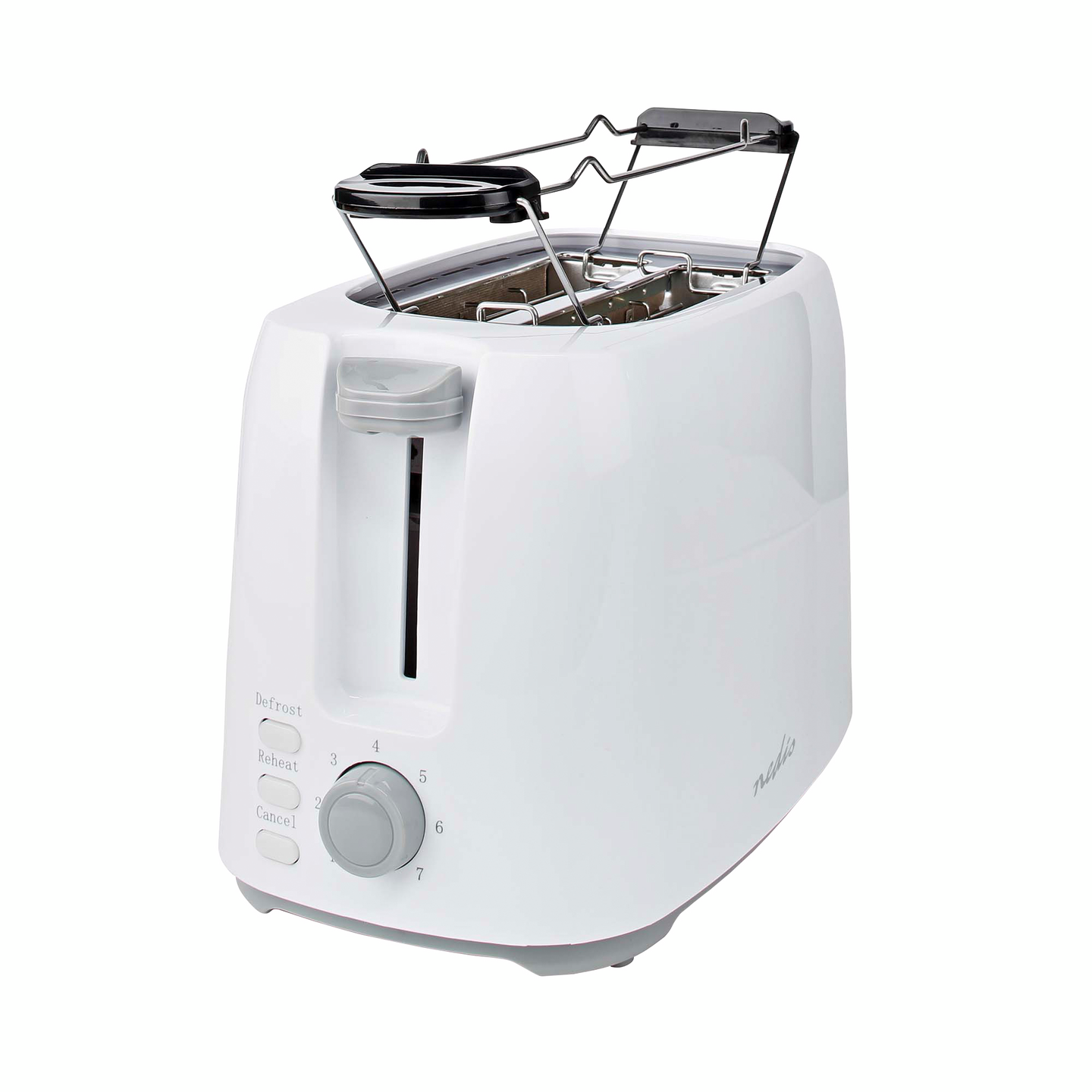 Leivänpaahdin Nedis 2 paikkaa valkoinen