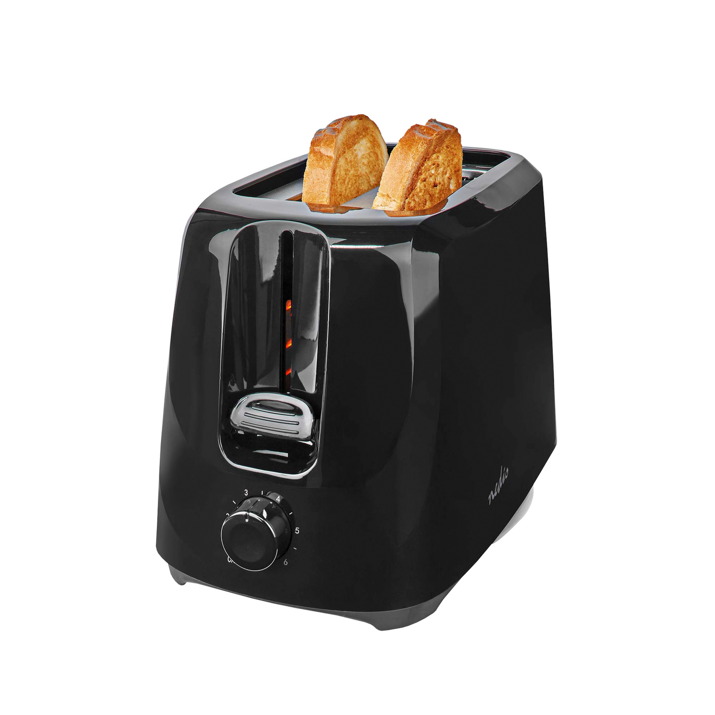 Leivänpaahdin Nedis 2 paikkaa musta