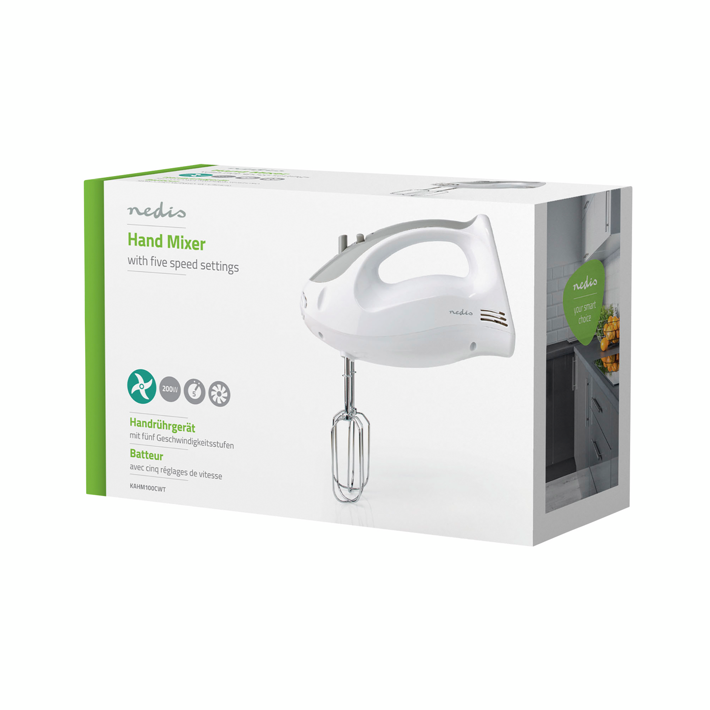 Käsivatkain Nedis 200W 5-nopeuksinen