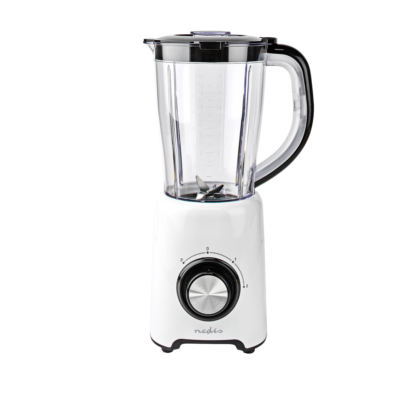 Tehosekoitin Nedis 800 W 1,5l 2-nopeuksinen musta/valkoinen