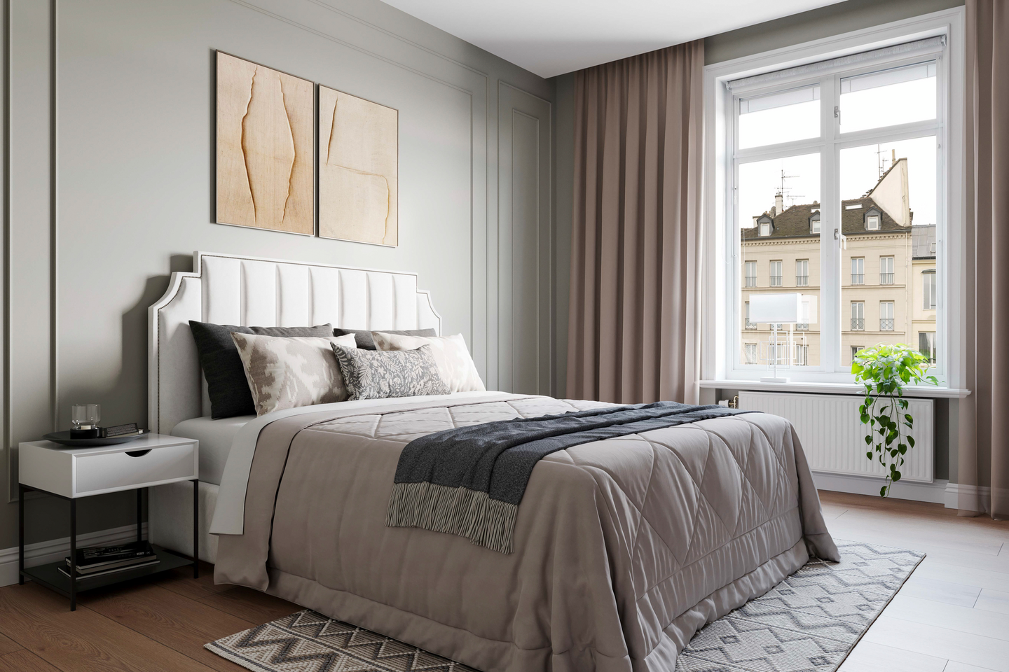 Pöytävalaisin By Rydéns Paragon 52cm valkoinen