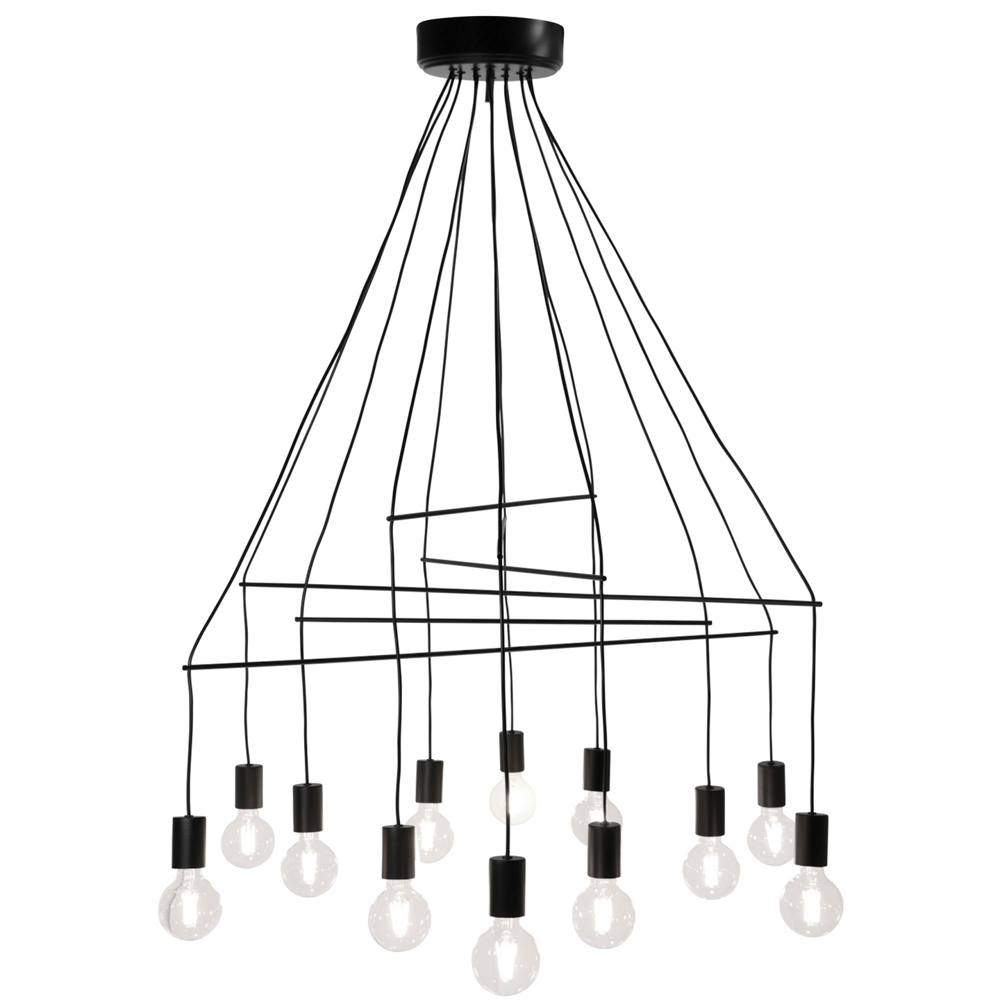 Riippuvalaisin Sessak Pisces 12-osainen musta