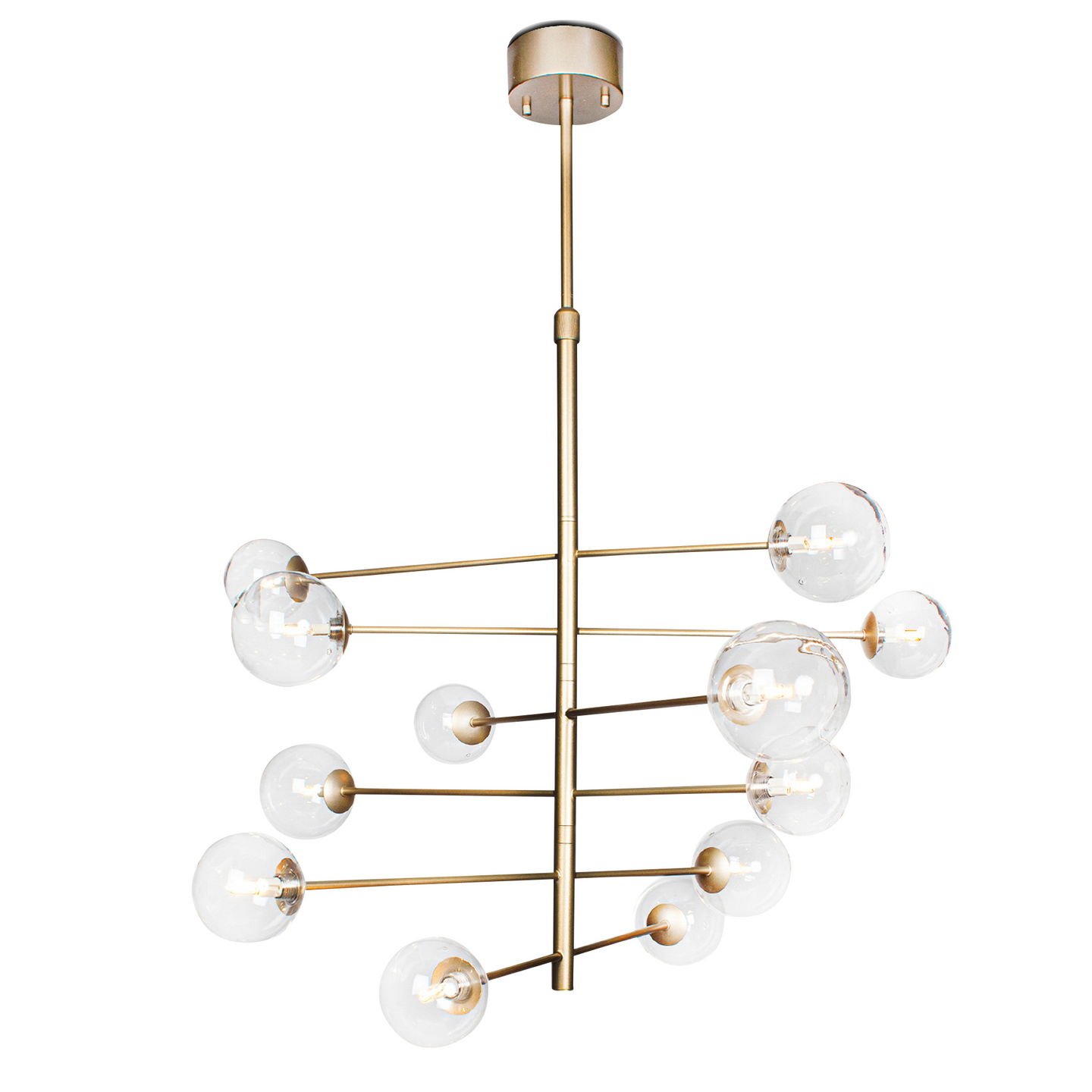 Kattovalaisin By Rydéns Avenue kulta/läpinäkyvä