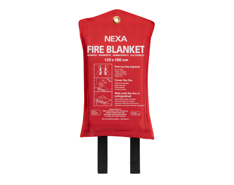 BRANDFILT NEXA RÖD 120X180 CM