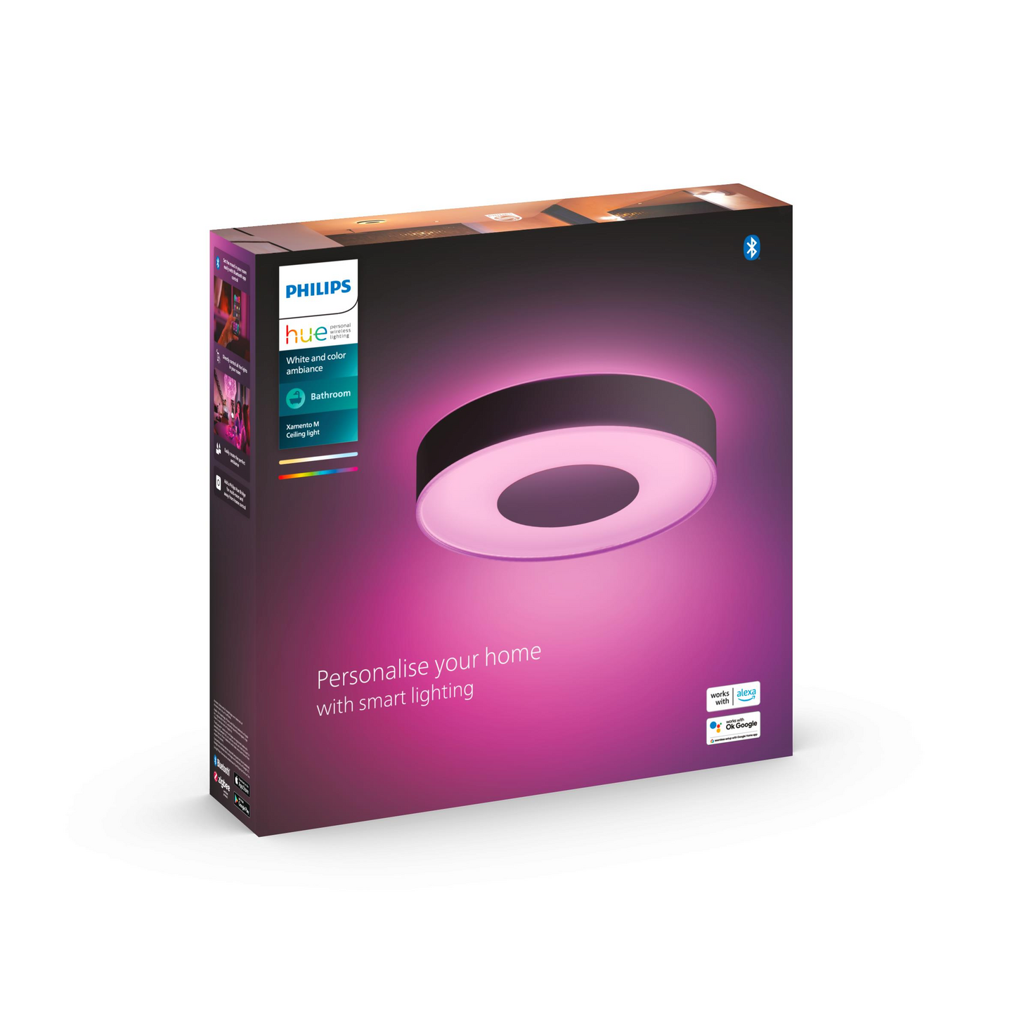 XAMENTO PHILIPS HUE M HUE TAKLAMPA SVART