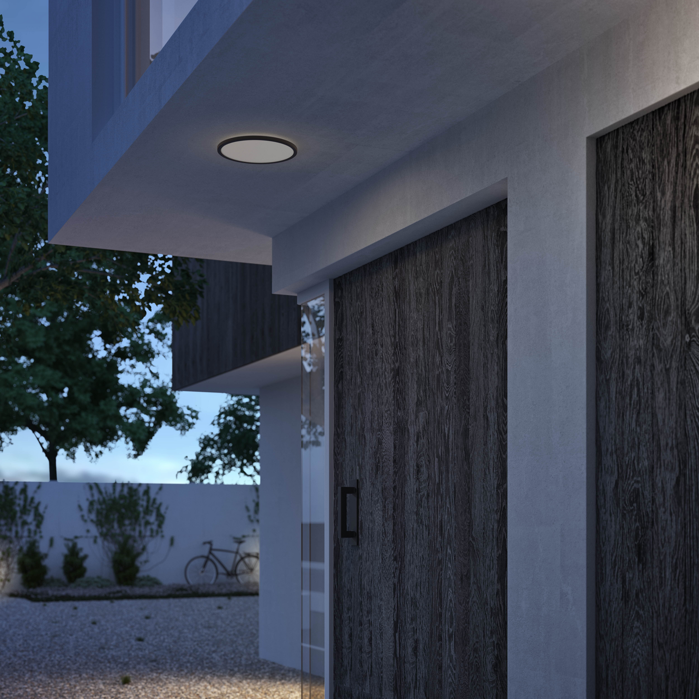 Ulkokattovalaisin Philips Superslim SceneSwitch 15W 4000K IP54 musta