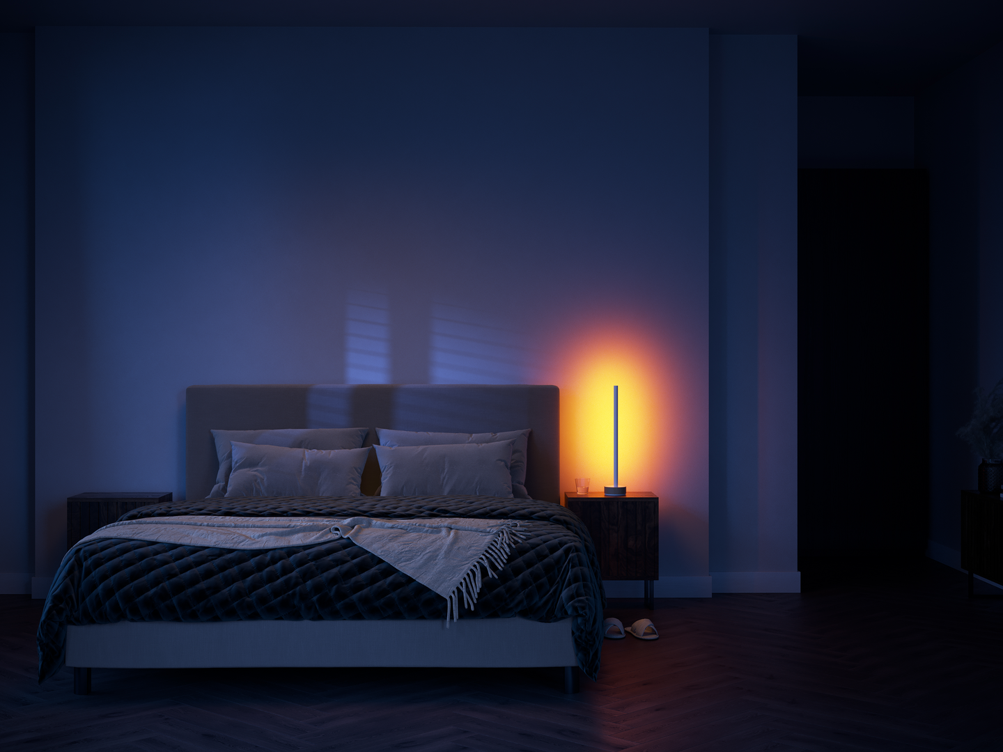 Pöytävalaisin Philips Hue Signe gradient