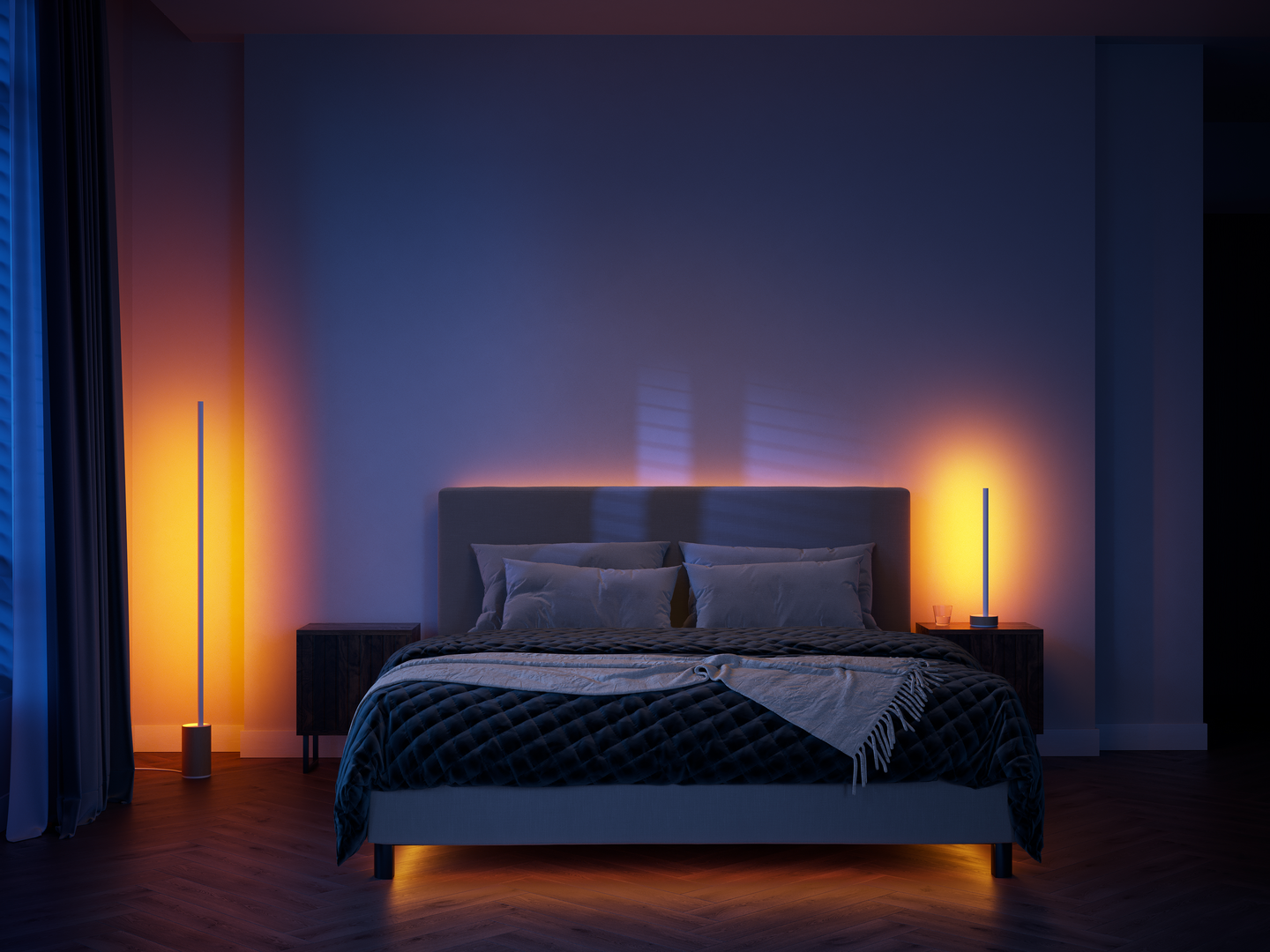 Lattiavalaisin Philips Hue Signe gradient tammi