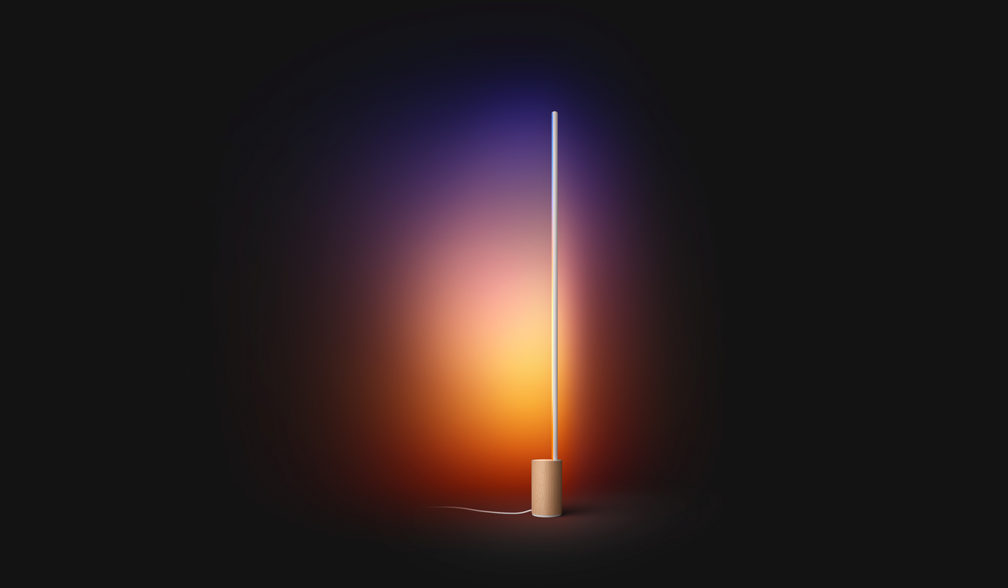 Lattiavalaisin Philips Hue Signe gradient tammi