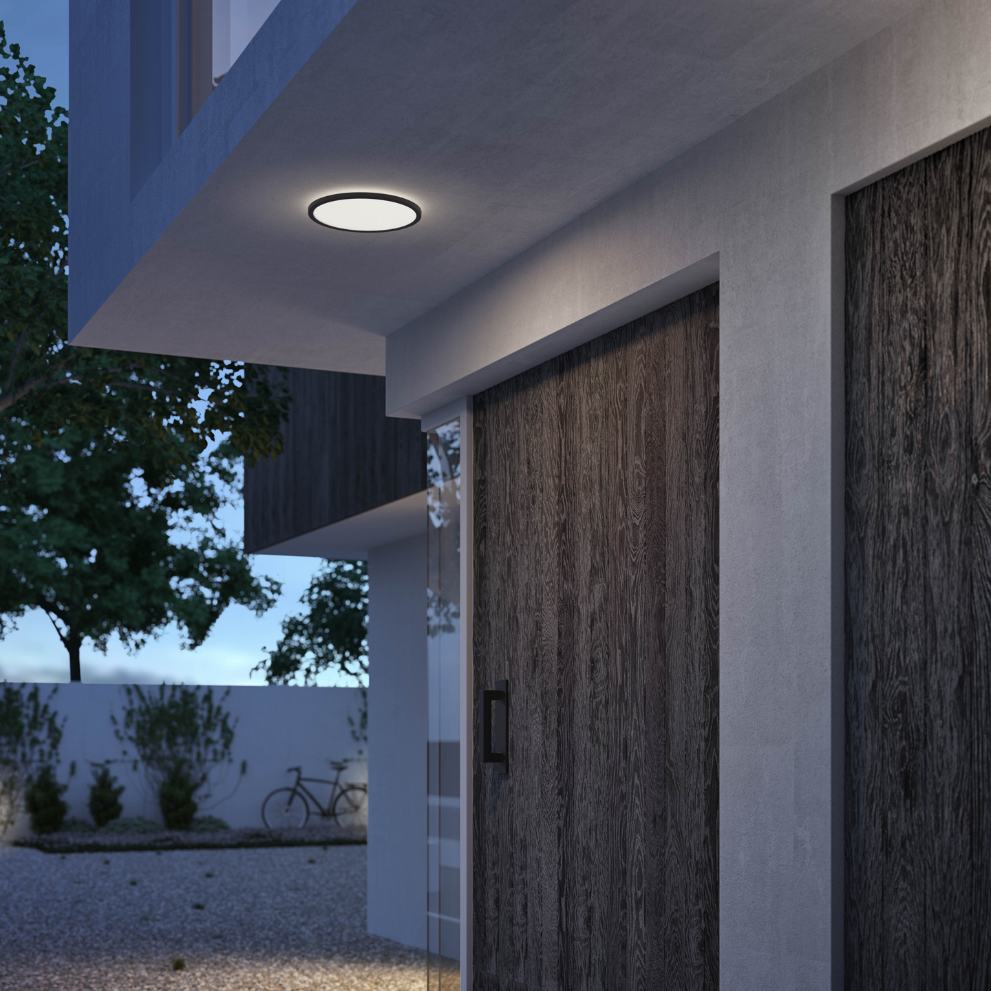 Ulkokattovalaisin Philips Superslim SceneSwitch 15W 4000K IP54 musta