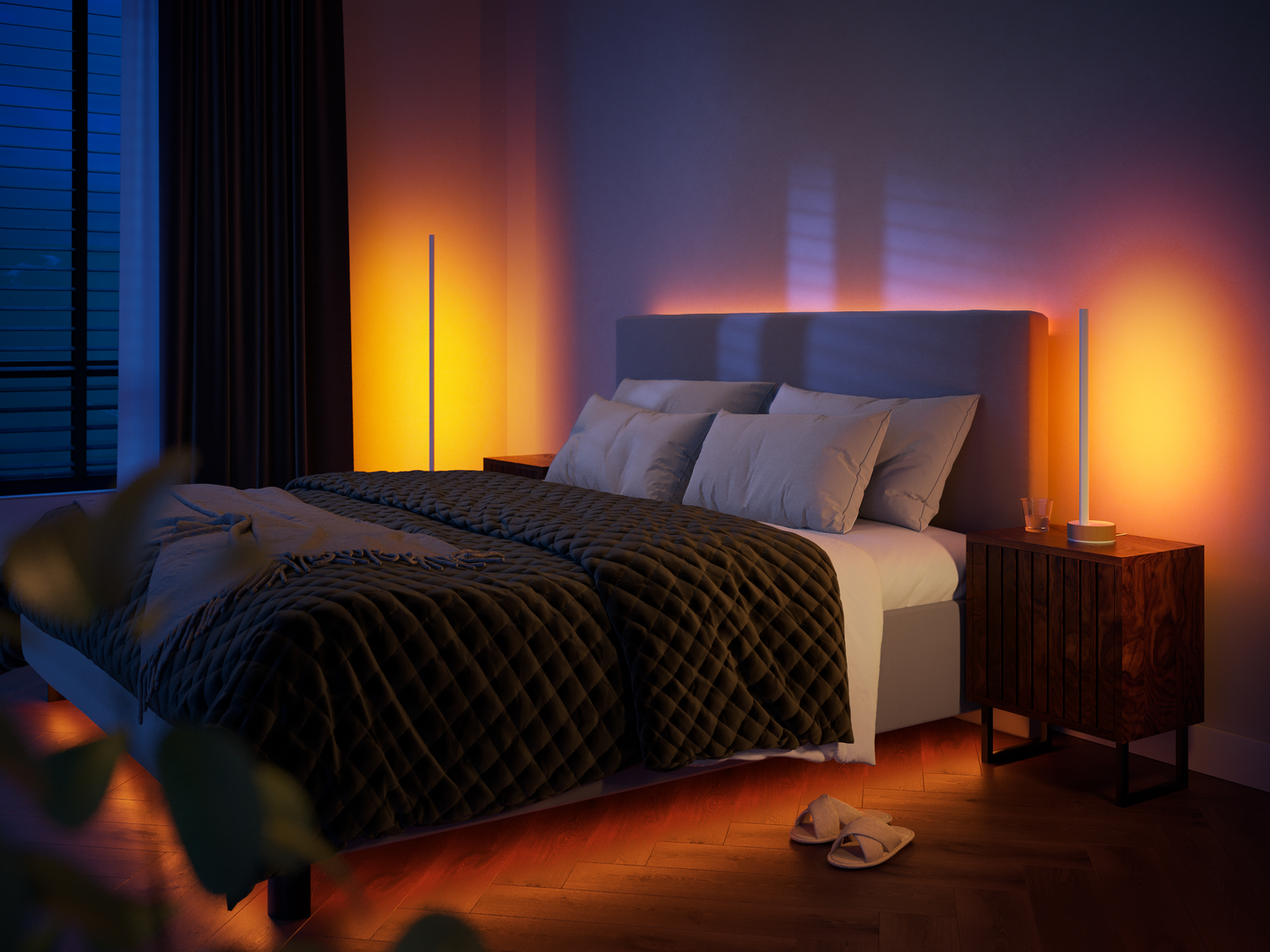 Lattiavalaisin Philips Hue Signe gradient tammi