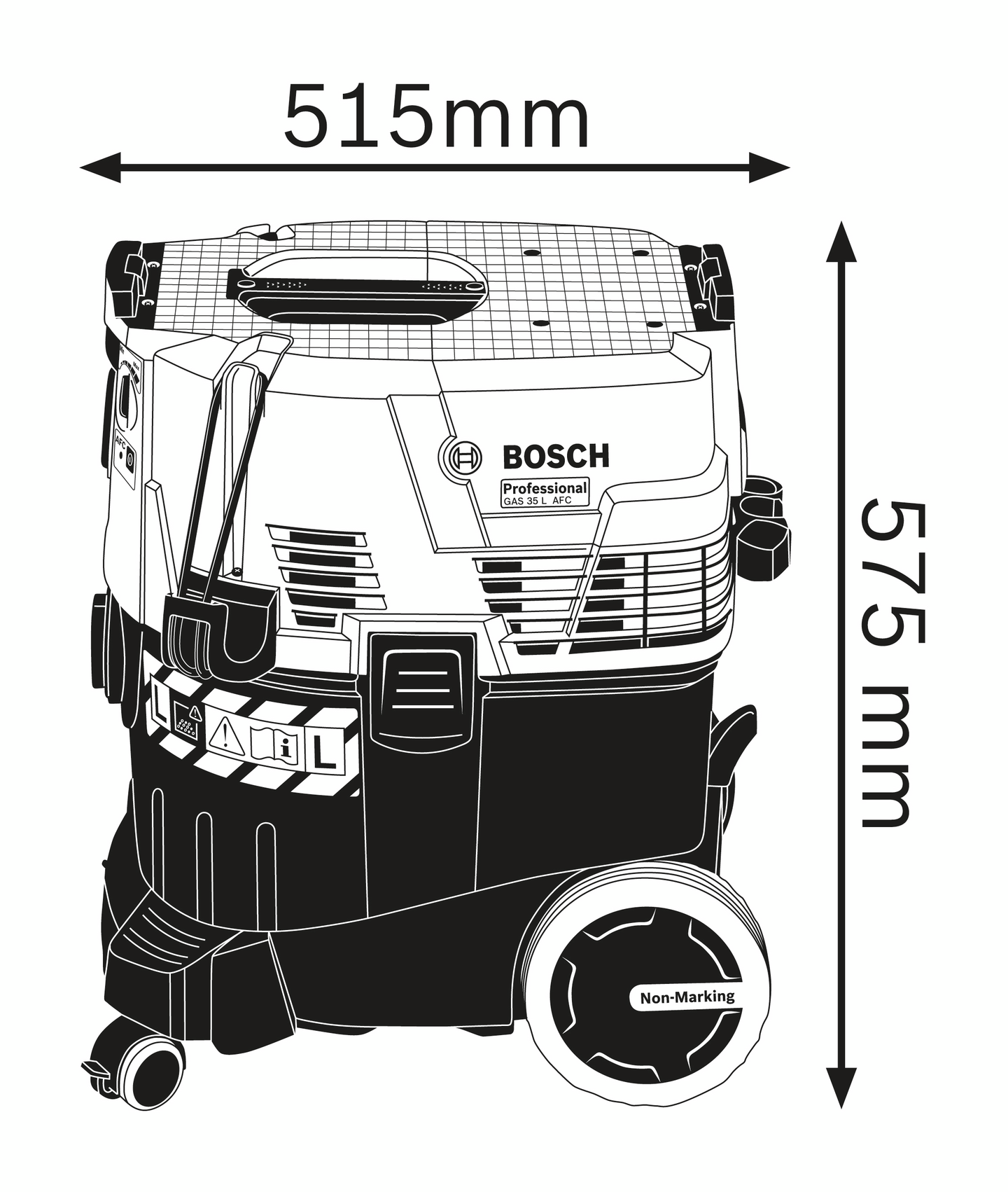 Märkä-kuivaimuri Bosch GAS 35 L AFC