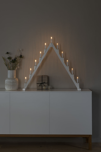 Kynttelikkö Konstsmide 11 OS 86X82cm valkoinen