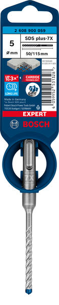Poravasaranterä Bosch Expert SDS plus-7X 5x50x115mm
