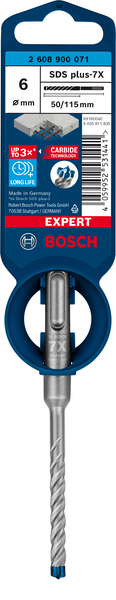 Poravasaranterä Bosch Expert SDS plus-7X 6x50x115mm