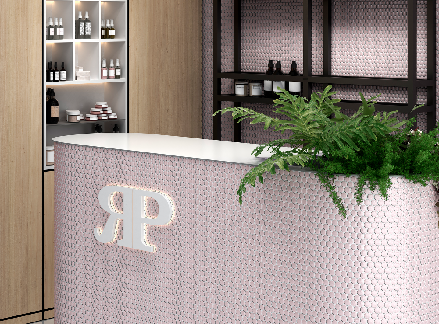 Mosaiikki Cello Penni 1,9/29,1x31,5 matta vaaleanpunainen