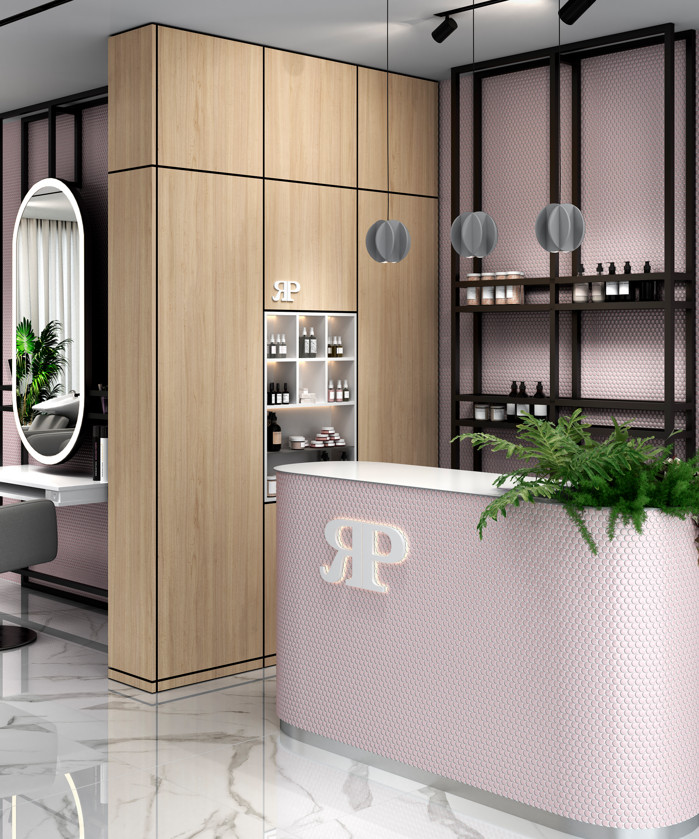 Mosaiikki Cello Penni 1,9/29,1x31,5 matta vaaleanpunainen