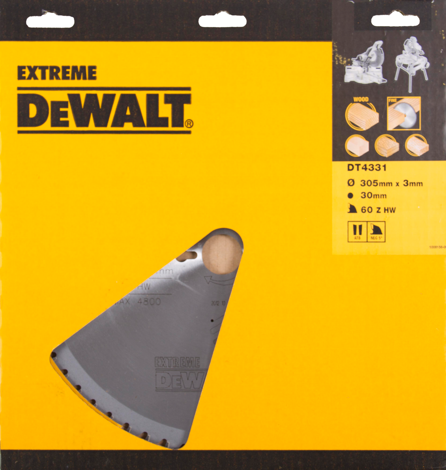 Pyörösahanterä Dewalt DT4331-QZ 305x30mm 60T
