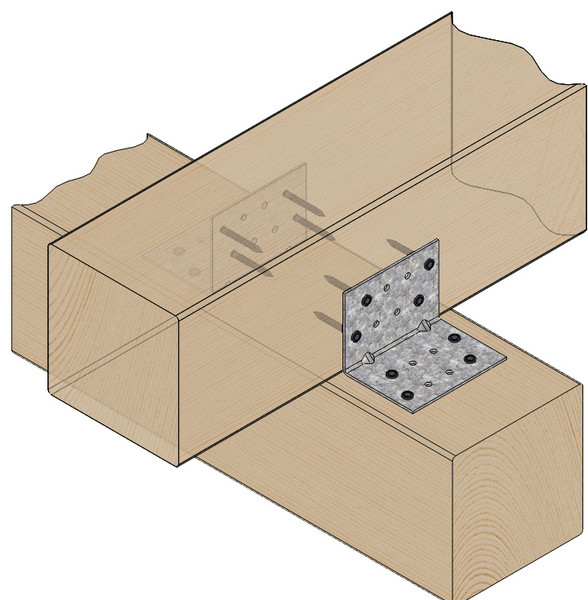 Kulmalevy Paslode 67x67x2x90mm vahvistettu V11 211059