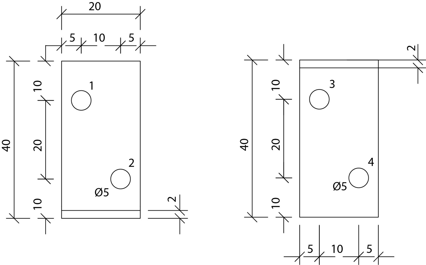 Kulmalevy Paslode 40x40x2x20mm 211056