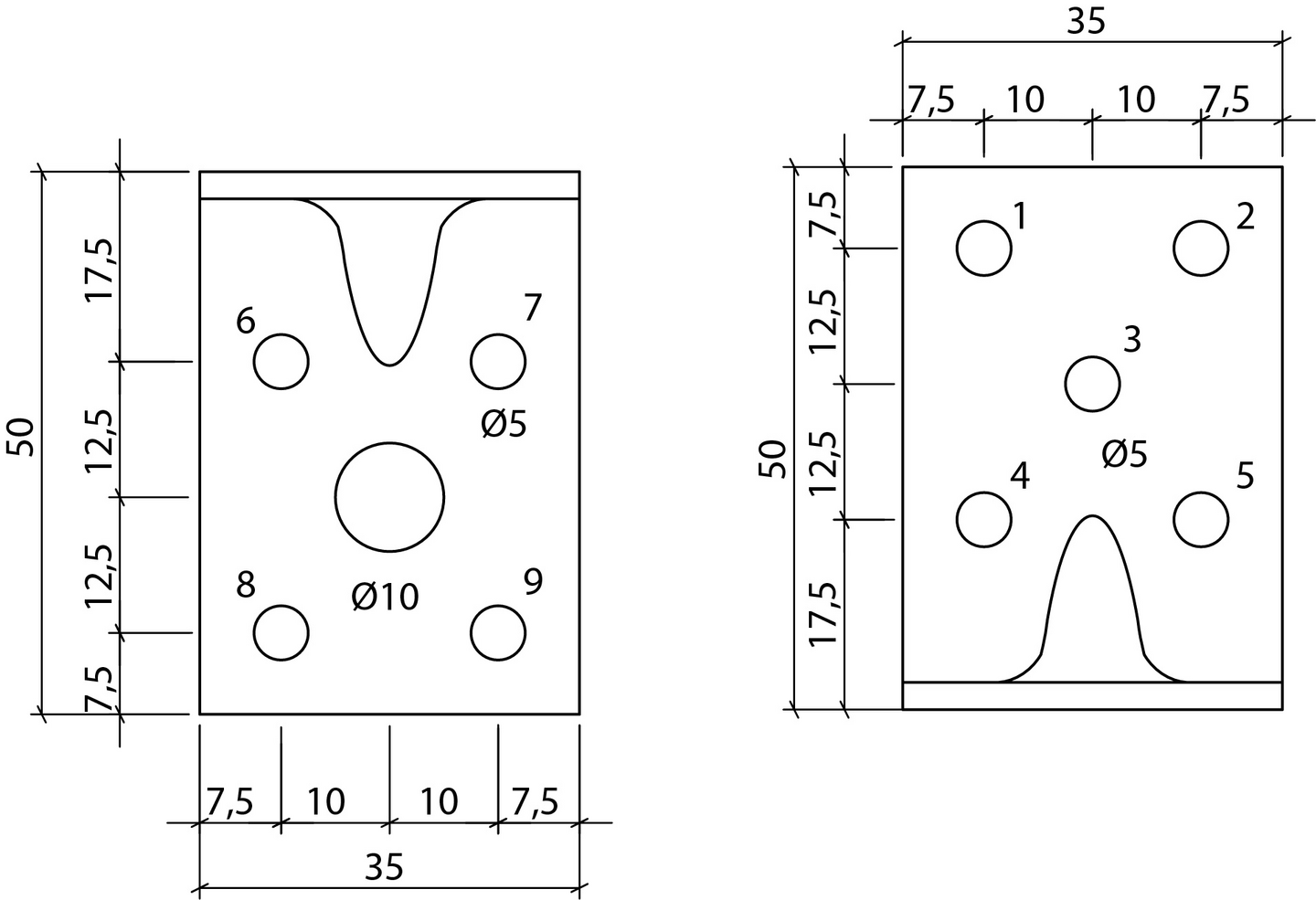 Kulmalevy Paslode 50x50x1,5x35mm vahvistettu Powerline S35 214053