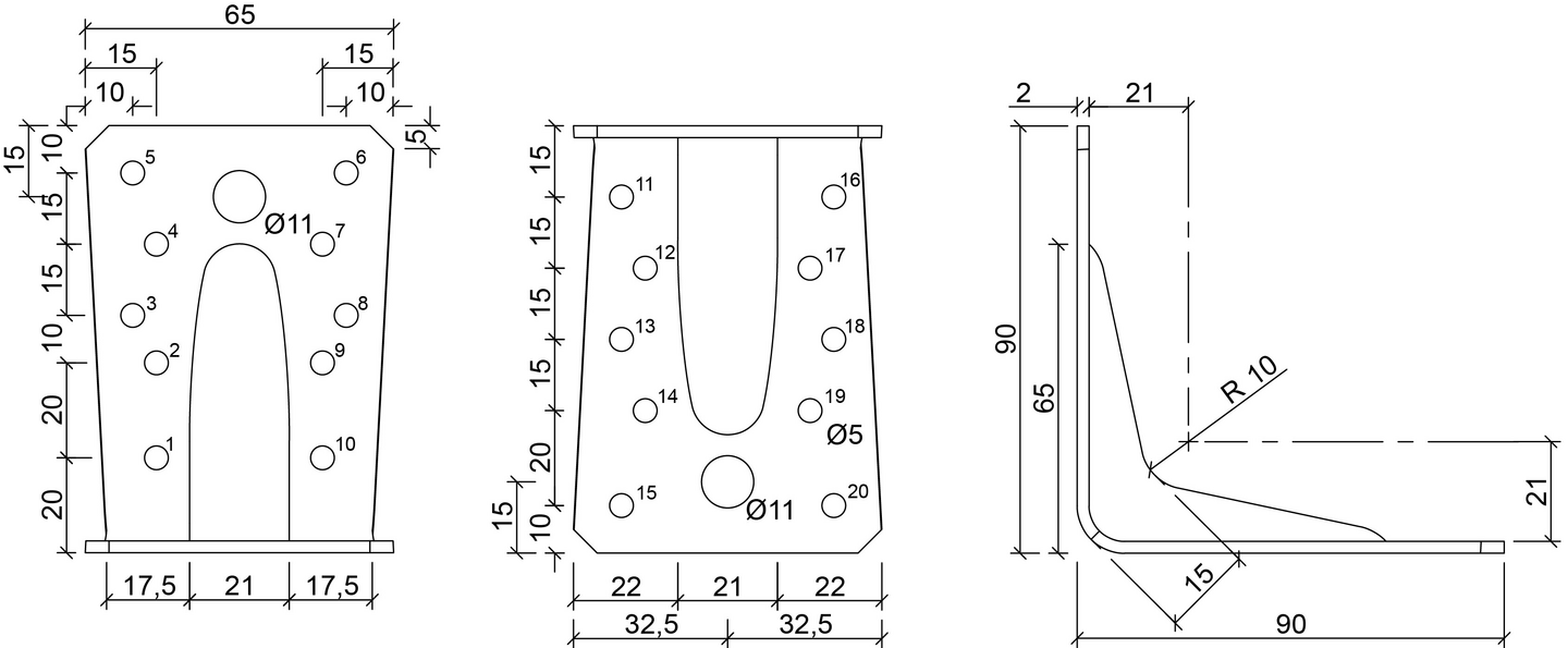 Kulmalevy Paslode 90x90x2,0x65mm vahvistettu V2 A4 210809