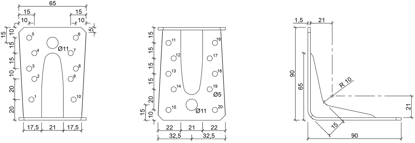 Kulmalevy Paslode 90x90x1,5x65mm vahvistettu Powerline V2 214780