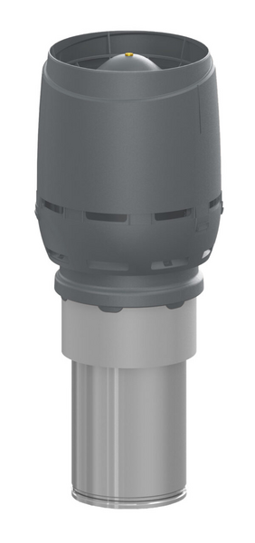 Ilmanvaihdon poisto VILPE Flow 250C/IS/400 kartio harmaa