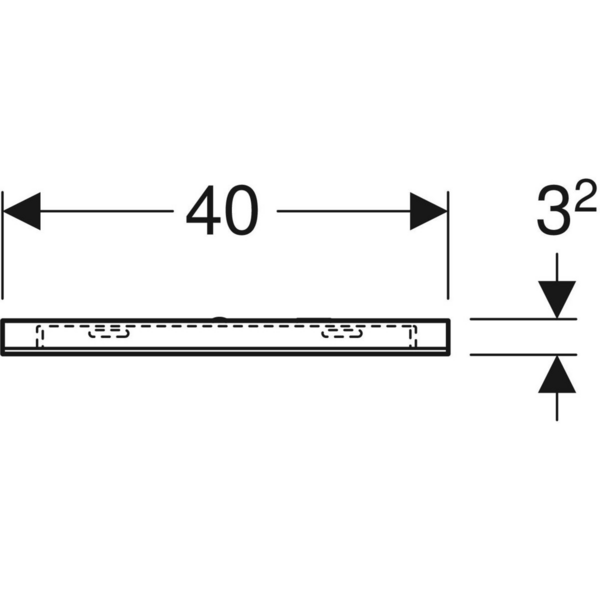 Tasopeili Geberit Option valolla L40 K80cm led