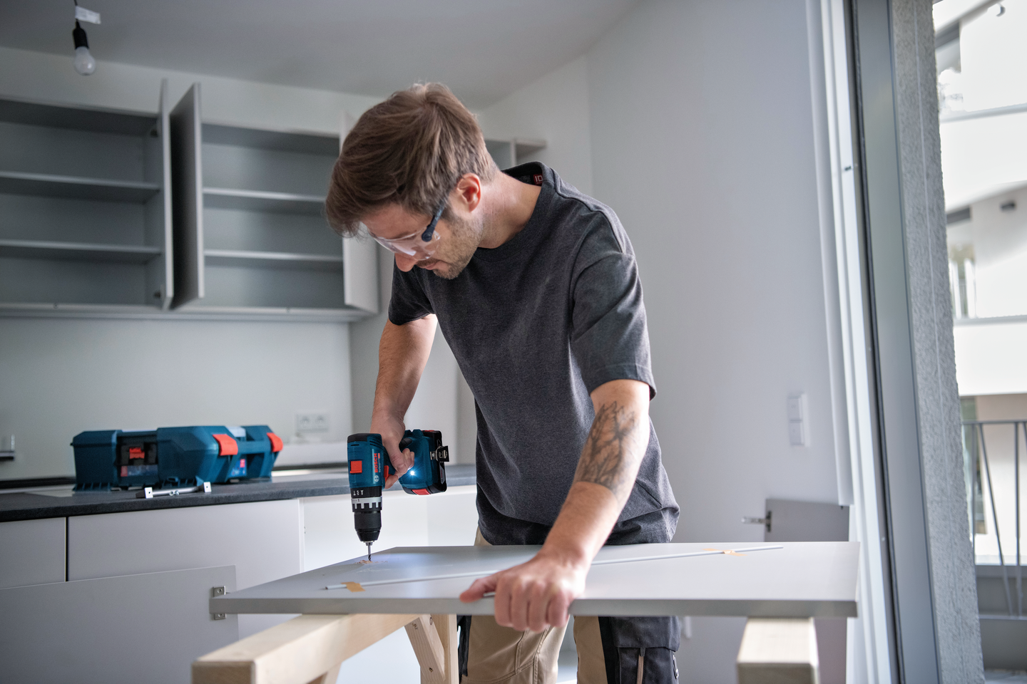 Akkuiskuporakone Bosch GSB 18V-45 1x2,0Ah 1x4,0Ah L-Case