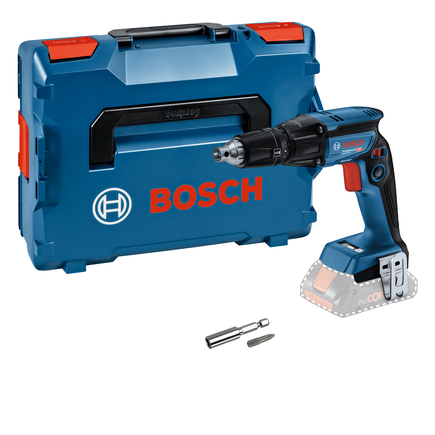 Akkuväliseinäruuvinväännin Bosch GTB 18V-45 Solo L-Boxx
