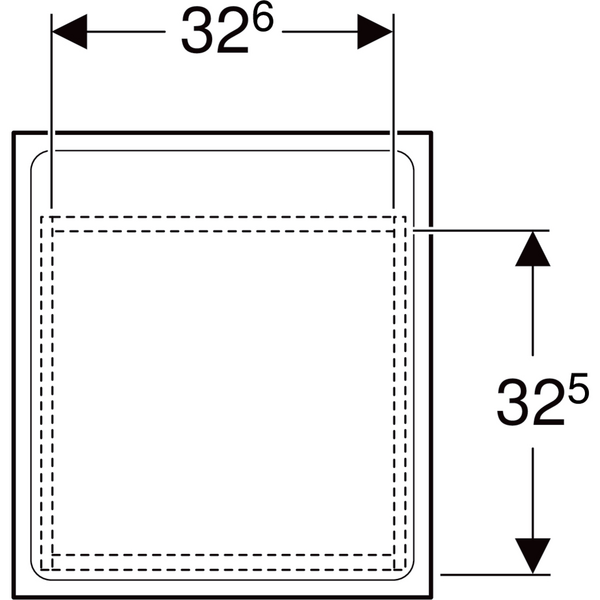 Sivukaappi Geberit Renova Plan L40 K55 S44,5cm hikkoripuu vaalea