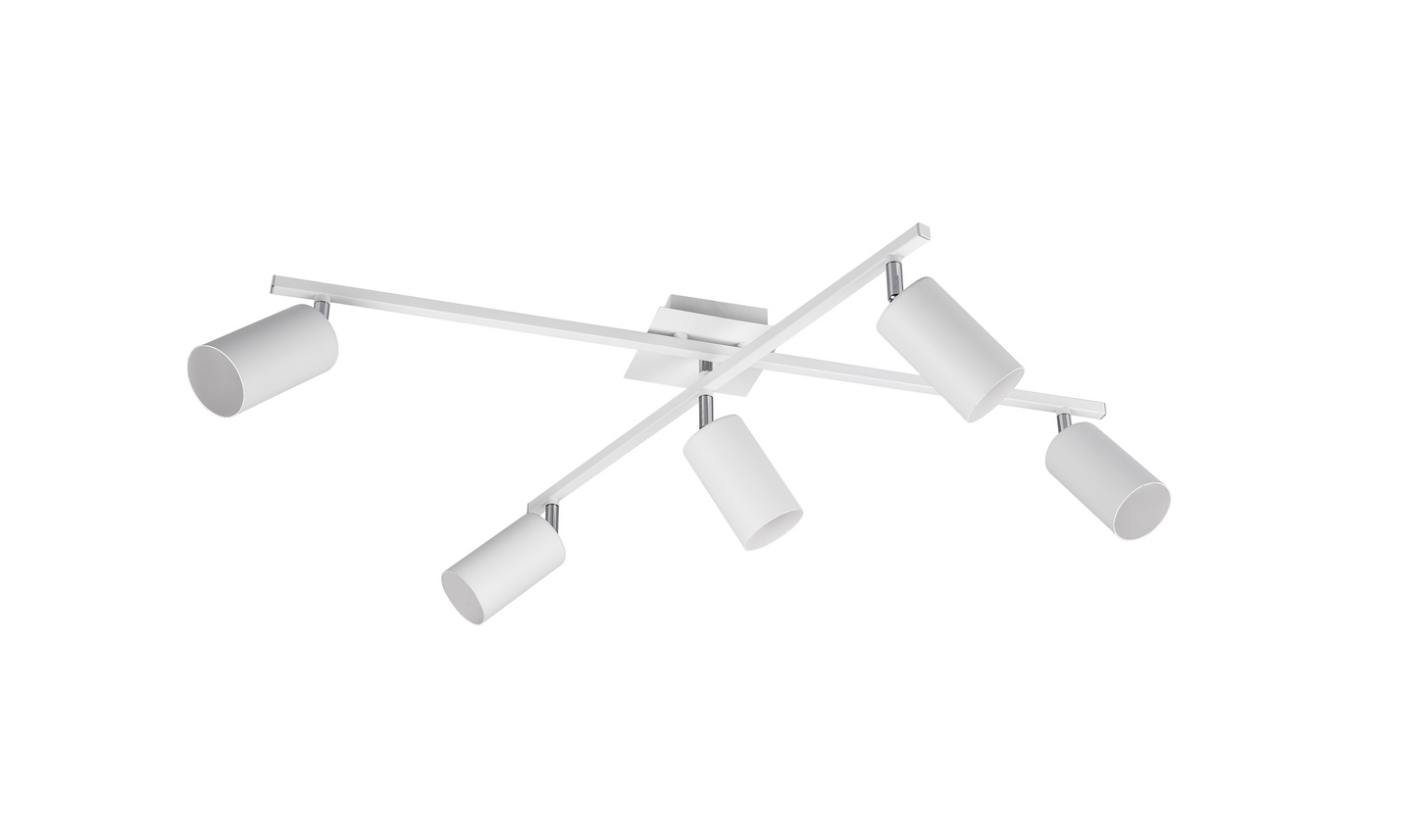 Kattovalaisin TRIO Marley GU10 5-osainen valkoinen