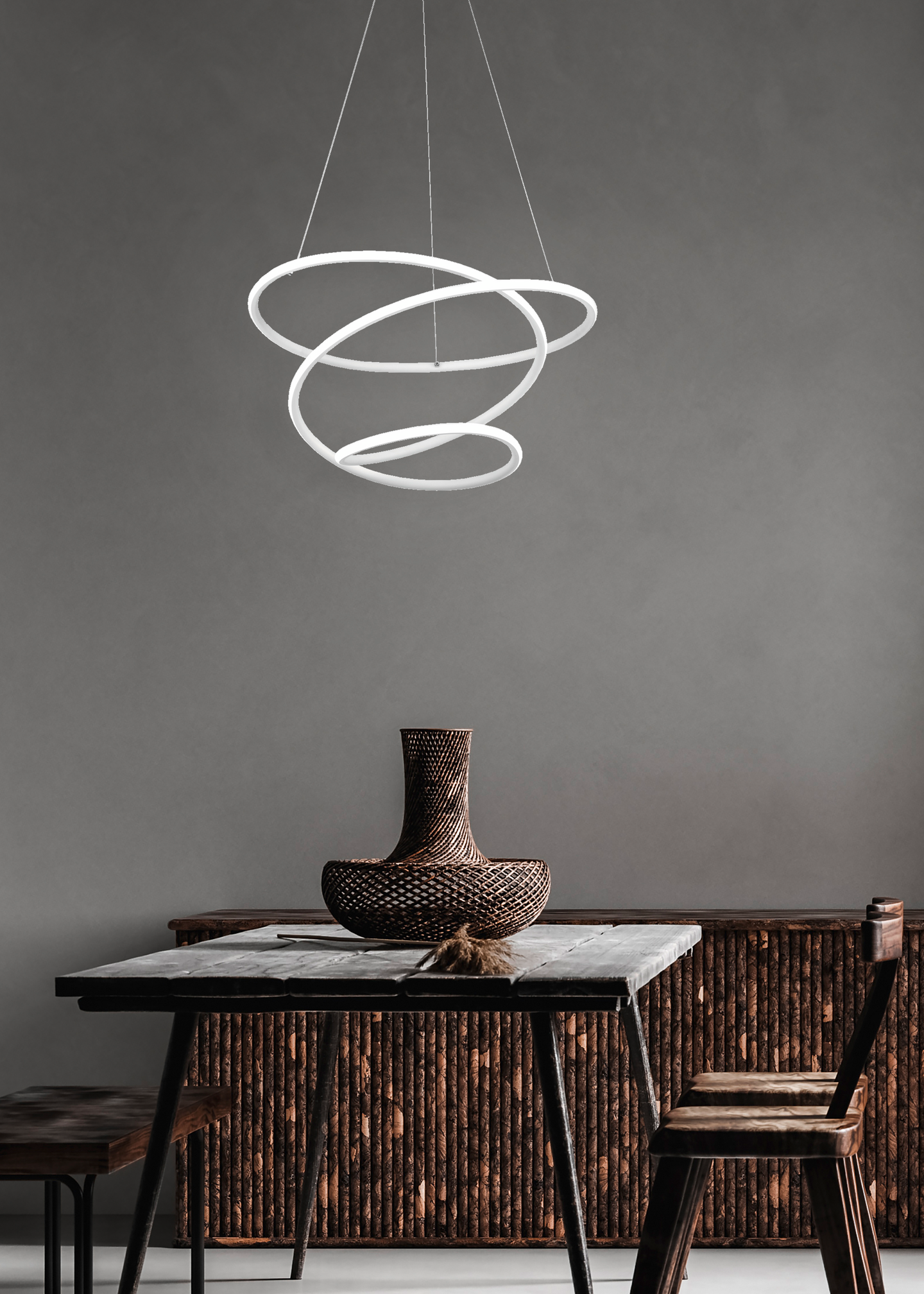 Riippuvalaisin TRIO Bologna led 5100lm 4000K mattavalkoinen