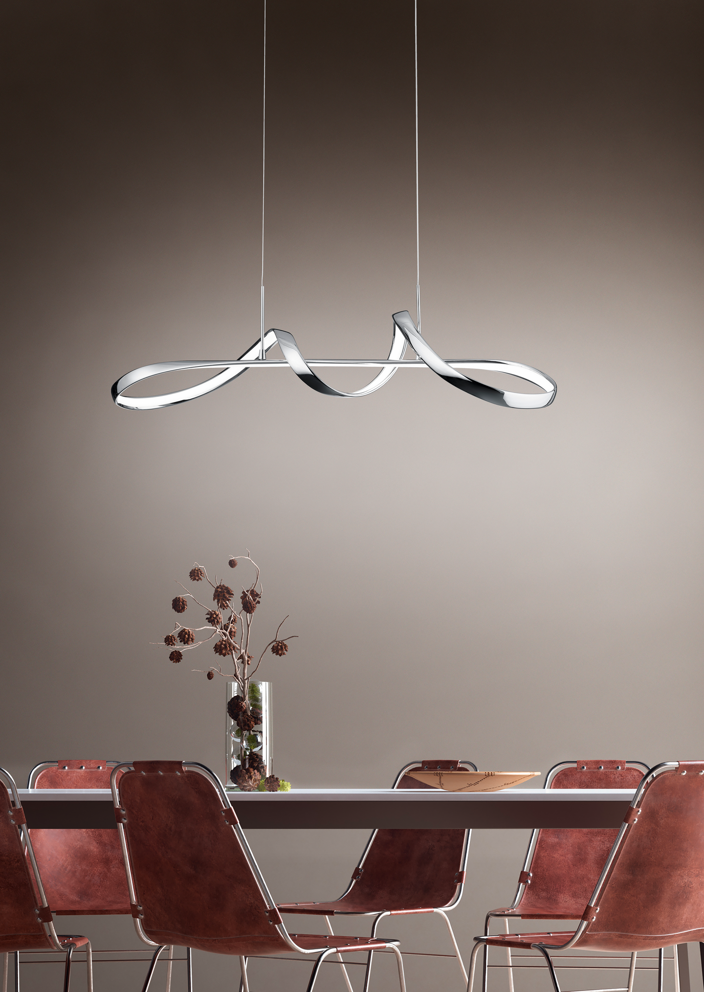 Riippuvalaisin TRIO Perugia led 4500lm 4000K kromi