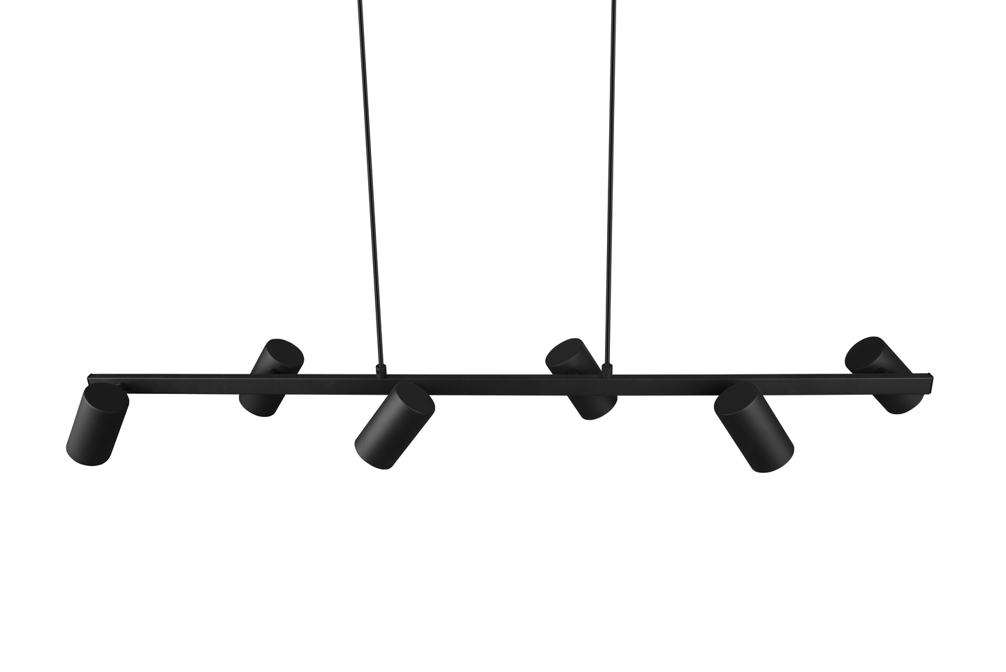 Riippuvalaisin TRIO Marley GU10 6-osainen 115cm mattamusta